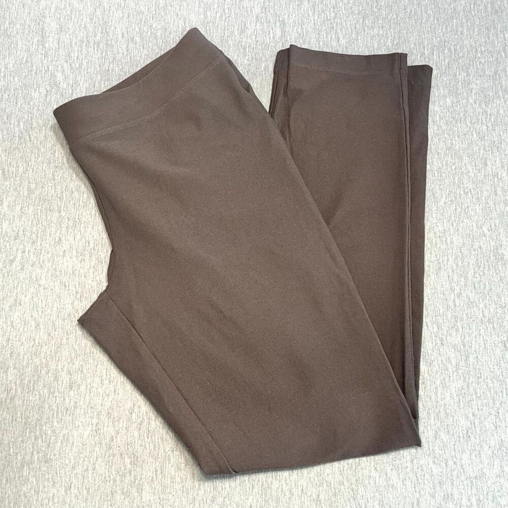 Eileen Fisher Easy Fit Ankle Length Viscose Jersey Jogger Pant Legging Brown S